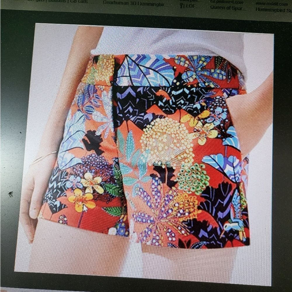 Loft Tahitian Vacation Vibrant Patterened Shorts